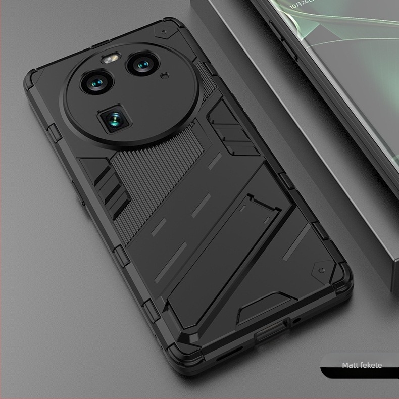 OPPO X6 Pro kétfunkciós ütésálló telefontok tartóval — TPU+PC, injektálással gyártott