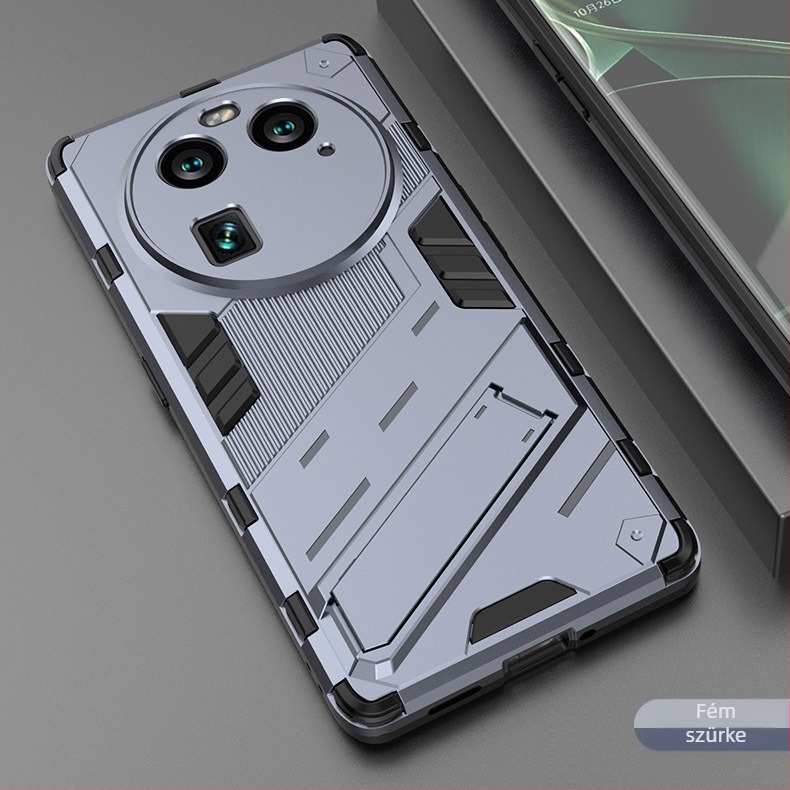 OPPO X6 Pro kétfunkciós ütésálló telefontok tartóval — TPU+PC, injektálással gyártott