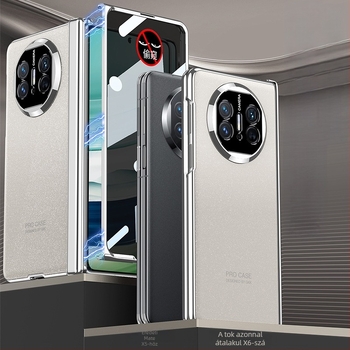 Huawei MateX5 tok egyszínű dizájnnal, kompatibilis MateX3 összecsukható tokhoz, teljes kamera lefedettség, ütésálló X6
