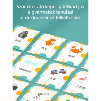 Gestus alapú társasjáték — családi interakció, 96 kártya (főnevek/igék) + 2 fejpánttal, papíralapú anyag, 7-14 éveseknek
