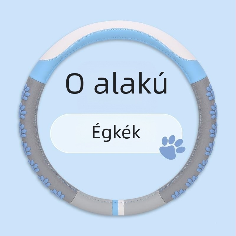 Kormánykerék borító D-forma, műbőr, aranyos stílus, négy évszakos univerzális illesztés, Jin Ming márka