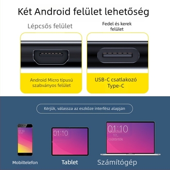 Mini fém kártyaolvasó Type-C, gyors OTG 3.0 TF memóriakártya adapter, Huawei Android kompatibilis