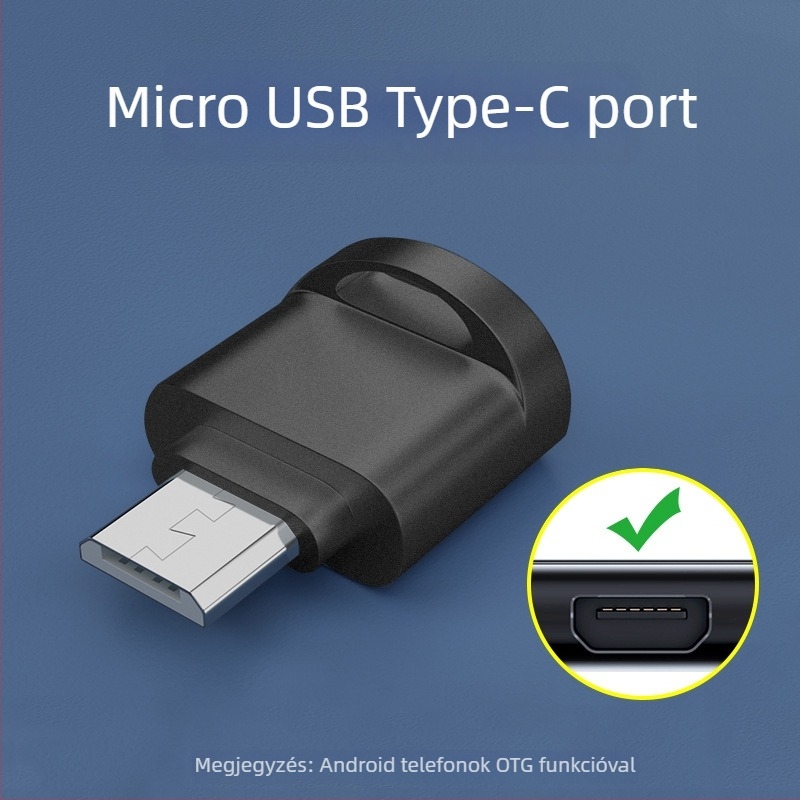 Mini fém kártyaolvasó Type-C, gyors OTG 3.0 TF memóriakártya adapter, Huawei Android kompatibilis