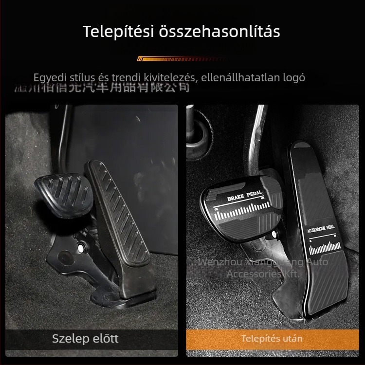 Excitation alumíniumötvözet pedálvédő készlet Zhiji LS6-hoz, csúszásmentes gáz- és fékpedálok, testreszabható automata váltóhoz