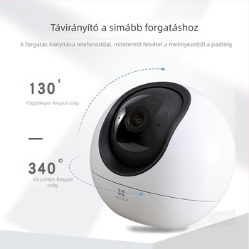 Ezviz H6 beltéri Wi‑Fi felhő kamera, pan-tilt, 340° vízszintes, 130° függőleges, 4MP