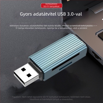 Többfunkciós 5 az 1-ben dokkolóállomás SD/TF kártyaolvasóval, USB-C OTG adapter, USB 2.0, logó testreszabás, 1 éves garancia