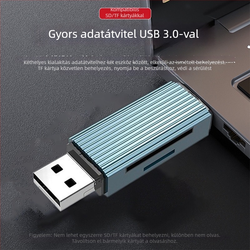 Többfunkciós 5 az 1-ben dokkolóállomás SD/TF kártyaolvasóval, USB-C OTG adapter, USB 2.0, logó testreszabás, 1 éves garancia