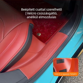 SU7/Ultra ajtó küszöbvédő, szénszálas textúra, ragasztó nélkül, automata váltóhoz
