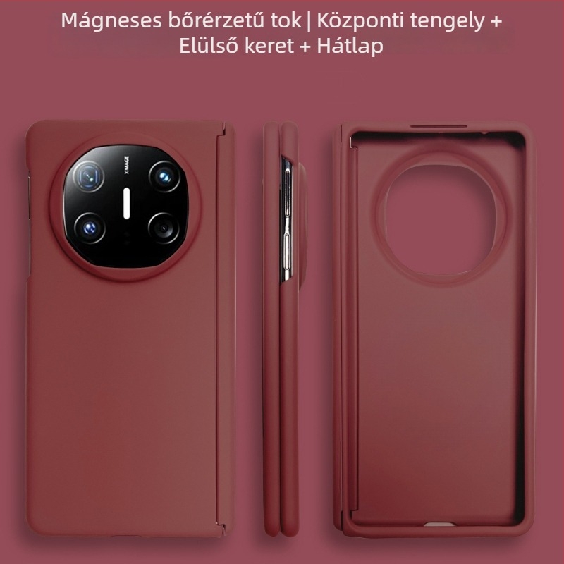 Huawei Mate X6 összecsukható telefontok — prémium matt felület, Mate X5 gyűjtőkiadás középső csuklópánttal
