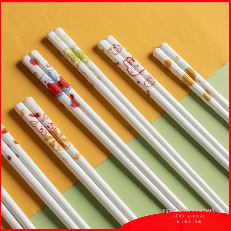 Kerámia chopsticks karikatúra mintával, friss és aranyos stílus, első osztályú minőség