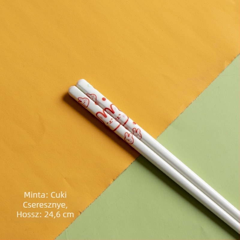 Kerámia chopsticks karikatúra mintával, friss és aranyos stílus, első osztályú minőség
