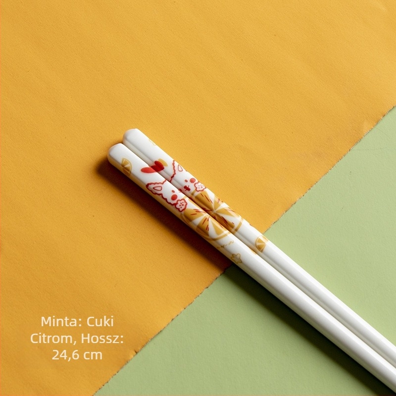Kerámia chopsticks karikatúra mintával, friss és aranyos stílus, első osztályú minőség