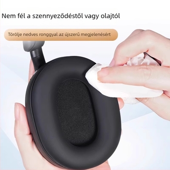 Sony WH-1000XM4 fejhallgatóhoz készült bőrtok, XM4 modell, valódi bőr, XM4 kompatibilis, kényelmes viselet