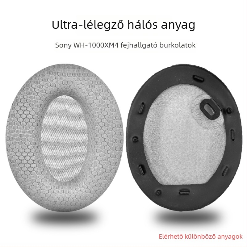 Sony WH-1000XM4 fejhallgatóhoz készült bőrtok, XM4 modell, valódi bőr, XM4 kompatibilis, kényelmes viselet