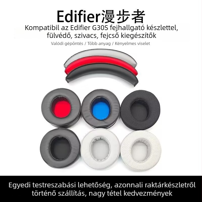 Edifier G30S fülhallgatóhoz készült bőrtok, modell G30S; anyag: Egyéb; könnyen felhelyezhető és kényelmes viselet.