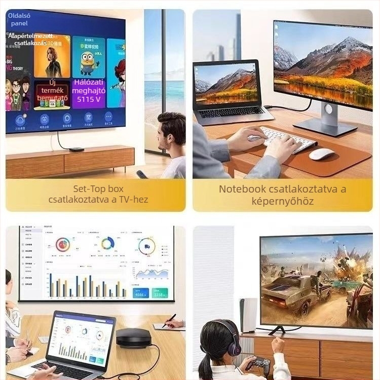 HDMI 2.1 8K Ultra-Clear kábel – univerzális, TV-hez, számítógéphez, set-top boxhoz és projektorhoz