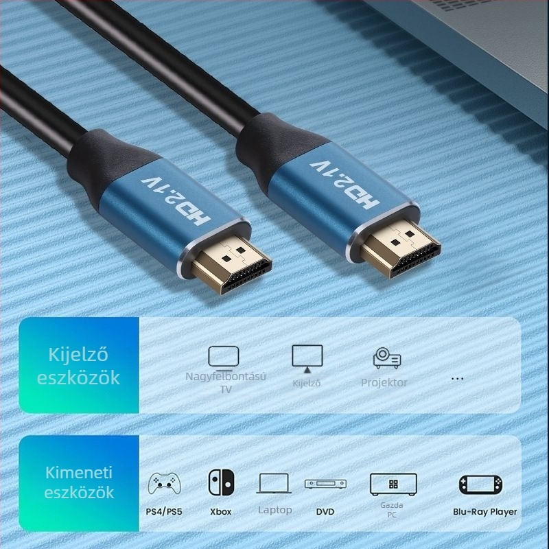 HDMI 2.1 8K Ultra-Clear kábel – univerzális, TV-hez, számítógéphez, set-top boxhoz és projektorhoz