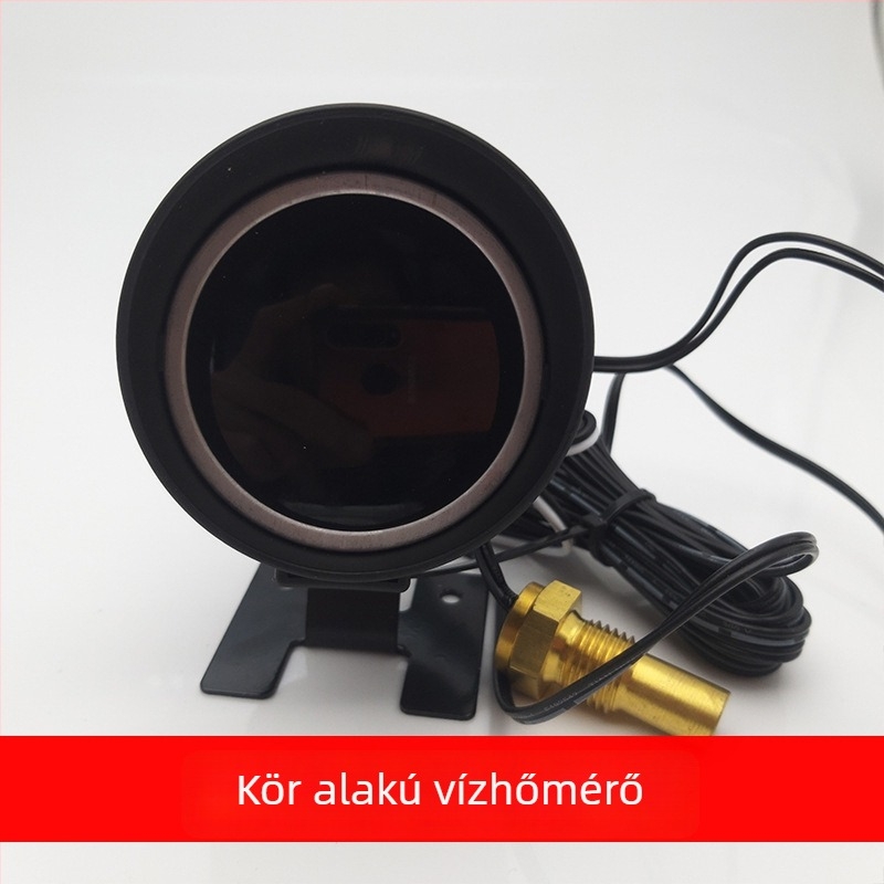 LCD autóvízhőmérséklet- és feszültségmérő (2 az egyben), 12V/24V univerzális