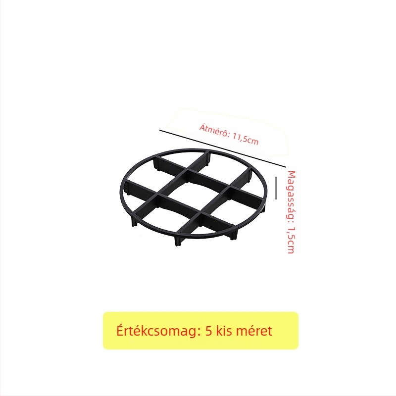Virágcserép vízelvezető matraca, műanyag, Slow Park márka, otthoni kertészkedésre