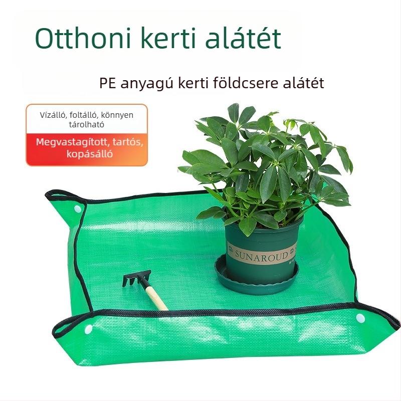 Otthoni kertészkedés talajcsere mat, pozsgások átültetésére, vízálló ültetési alátét balkonra