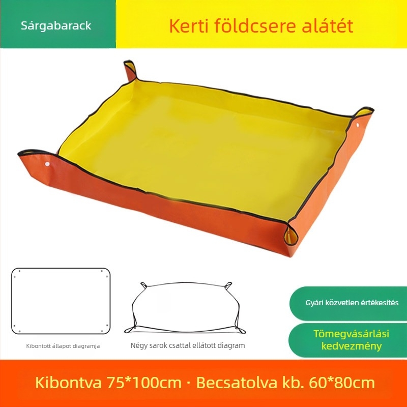 Otthoni kertészkedés talajcsere mat, pozsgások átültetésére, vízálló ültetési alátét balkonra