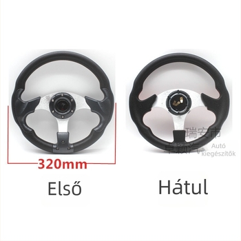 Autóverseny kormány, PU anyag, modell 5197, módosított kormány általános módosításhoz