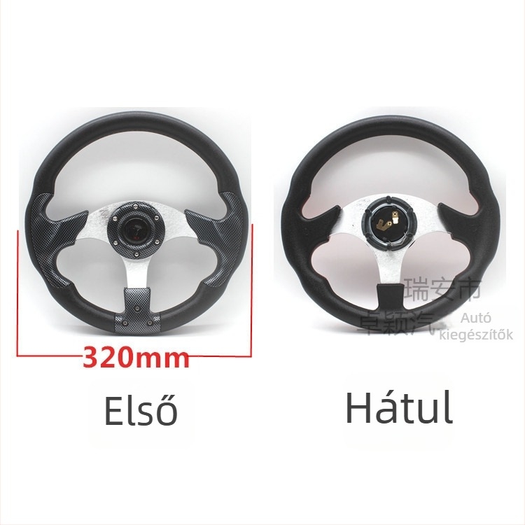 Autóverseny kormány, PU anyag, modell 5197, módosított kormány általános módosításhoz