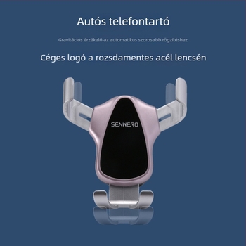Senwero univerzális autós telefon-tartó háromszög gravitációs tükrös rögzítéshez a légáramlathoz – csipeszes rögzítés