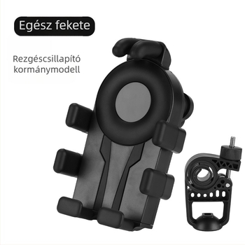 Kerékpár és motorkerékpár telefon-tartó (légzsákos rezgéscsillapítás, műanyag, egyszerű stílus)