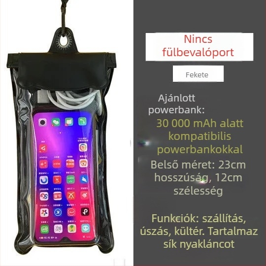 Vízálló telefonos táska kerékpárosoknak, TPU anyag, érintőképernyő-kompatibilis, logónyomás, testreszabható feldolgozás