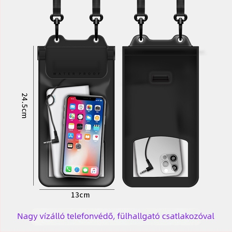 Vízálló telefonos táska kerékpárosoknak, TPU anyag, érintőképernyő-kompatibilis, logónyomás, testreszabható feldolgozás