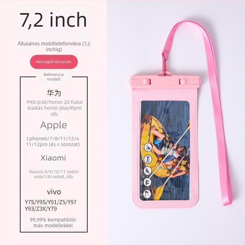 Vízálló telefonos táska kerékpárosoknak, TPU anyag, érintőképernyő-kompatibilis, logónyomás, testreszabható feldolgozás
