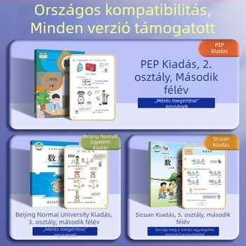 Tanítási mérleg – PP anyag, 3–6 éveseknek, készlet tálcával és súlyokkal