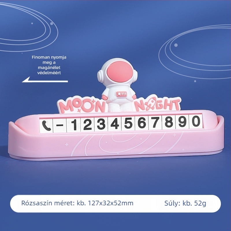 Rejtett parkolási számtábla - puha PVC anyag, BABY STORY márka, logó nyomtatva