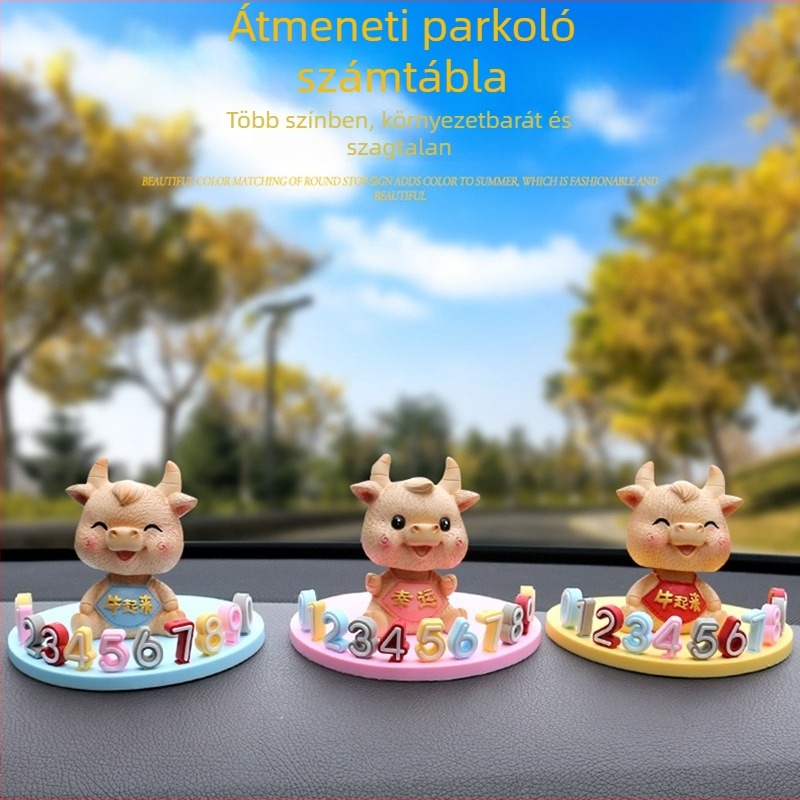 Autó ideiglenes parkolási jelzőtábla és mozgó számplakett, Thousand Oak márka, PVC anyag, modell 9224, nyomtatott logó OK, jogosított magánmárkák: Igen