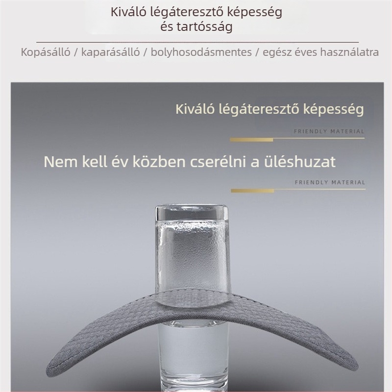 Autóülés párna, három részes készlet, hátsó üléshez, egész éves, poliészter felület