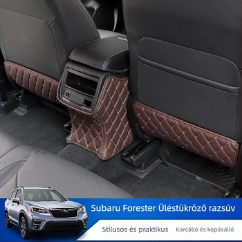 Subaru Forester 2019-2024-hez készült Seat anti-kick mat - bőr, modell 19 Forest seat anti-kick