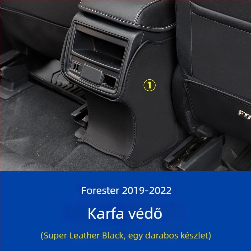 Subaru Forester 2019-2024-hez készült Seat anti-kick mat - bőr, modell 19 Forest seat anti-kick