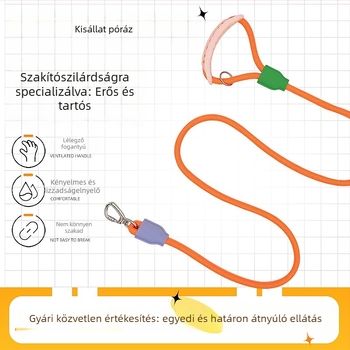 Szellőző kutyapóráz, izzadságálló és szakadásbiztos, kis-, közép- és nagytestű kutyáknak