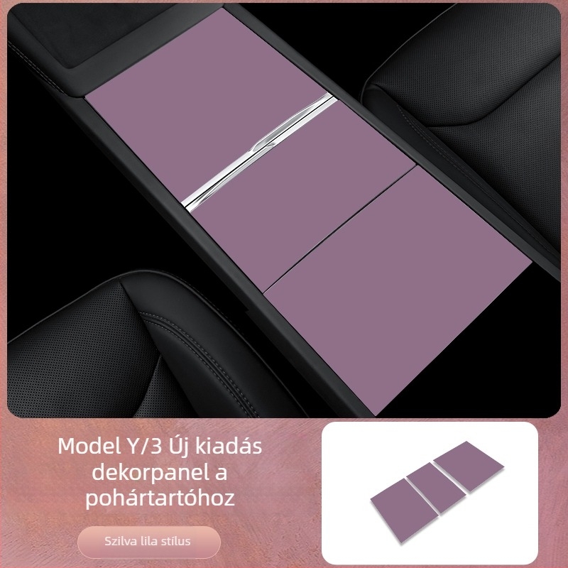 Tesla Model Y központi konzol temperált üveg képernyővédő, belső dekorációs kiegészítő, logó nyomtatás elérhető