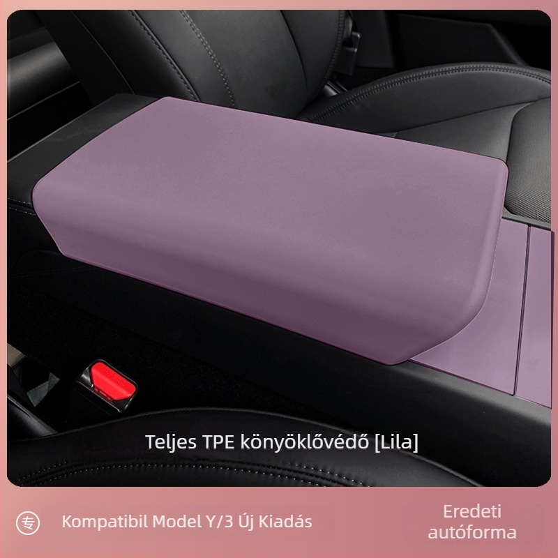 Tesla Model Y központi konzol temperált üveg képernyővédő, belső dekorációs kiegészítő, logó nyomtatás elérhető