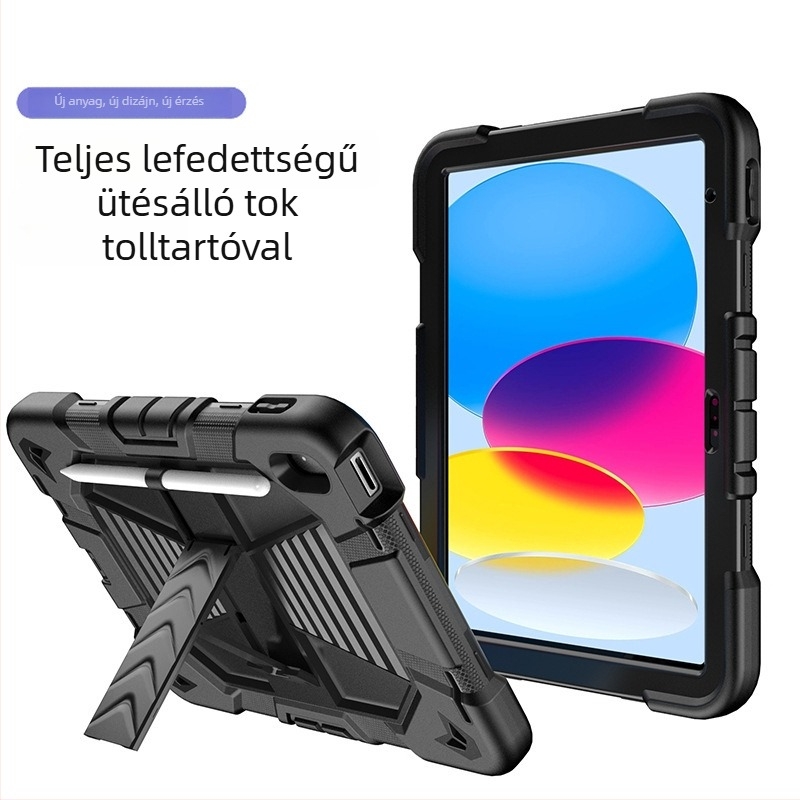 Minden-egyben kemény tok iPad Pro 10.9-hez tollhely és állvány