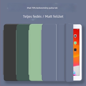 Szilikon háromrészes flip tok iPad Pro 11 hüvelykhez, Air 5-höz és 10.2/9.7 hüvelykes táblagépekhez