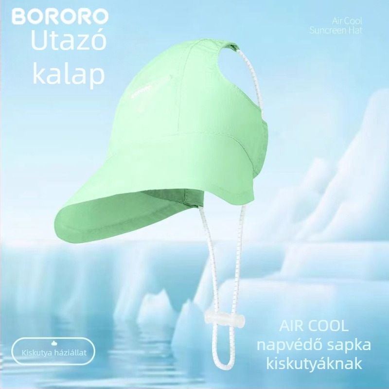 Könnyű kültéri napvédő sapka kutyáknak, állítható és vékony, aranyos sapka kicsi, közepes és nagy kutyáknak tavasszal és nyárra