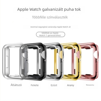 TPU tok Apple Watch S10-hez beépített képernyővédővel