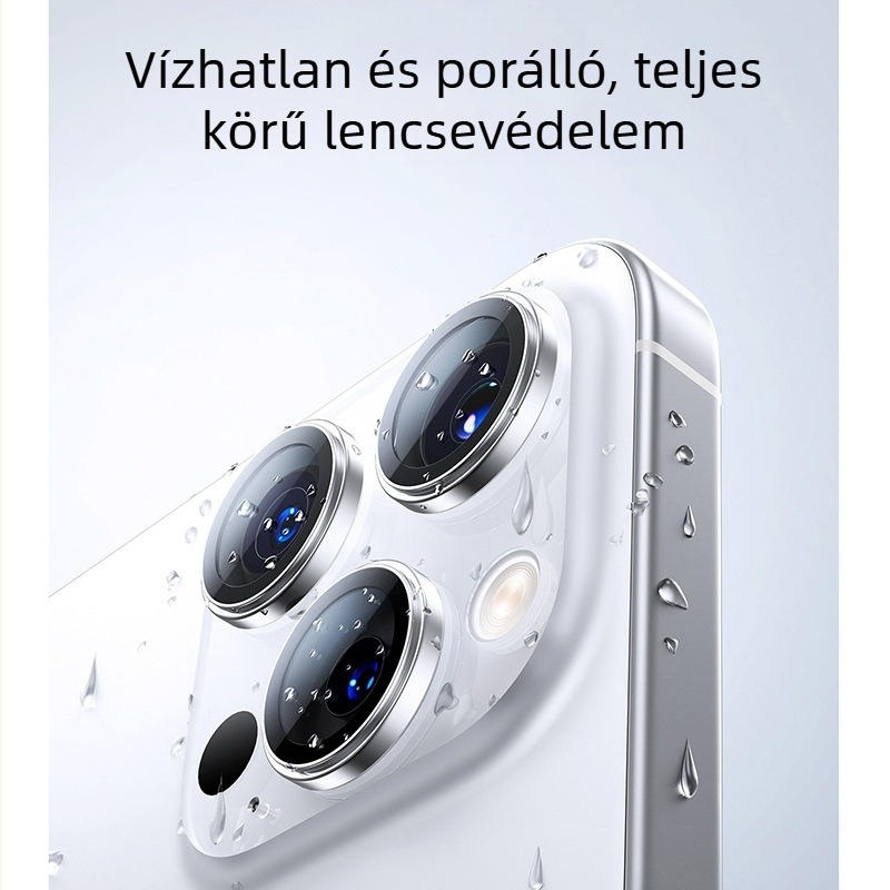 iPhone 17-hez kamera lencse fólia – edzett üveg, HD, átlátszó