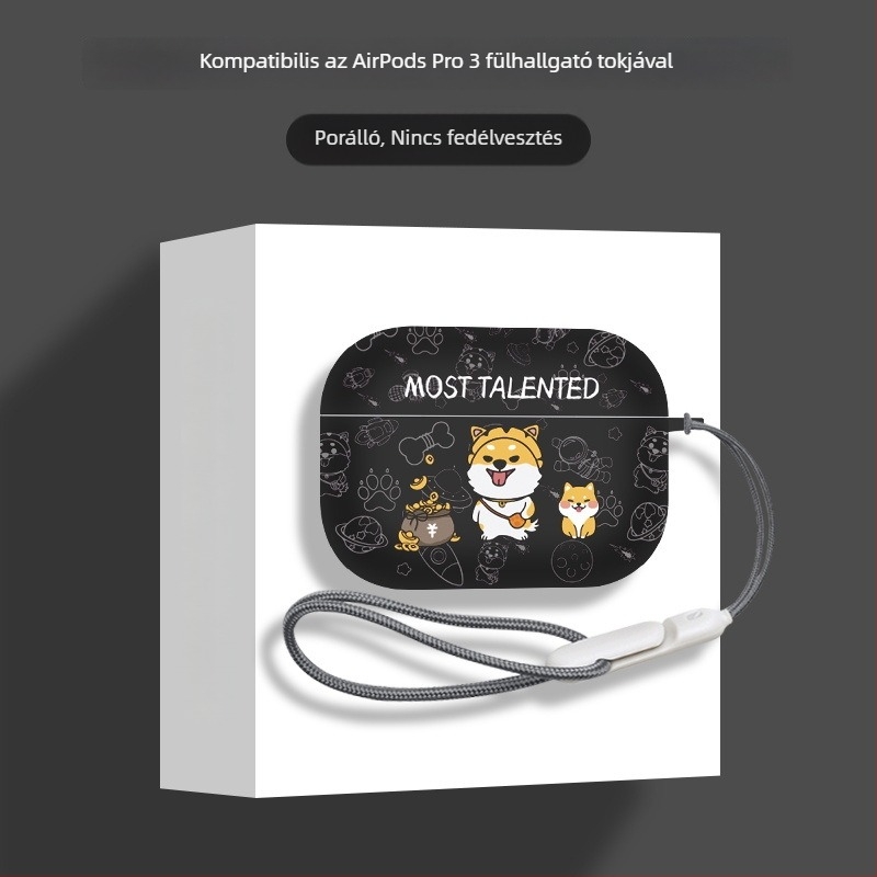 TPU védőtok Apple AirPods Pro 3. generáció (2025) és AirPods 4. generáció számára