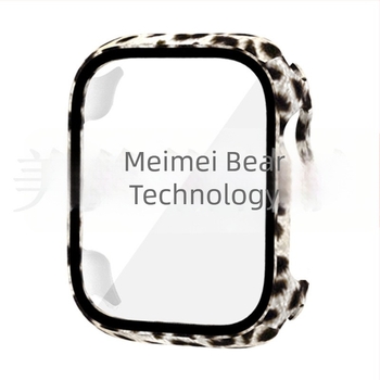 Apple Watch 45678 generációhoz univerzális tokozás, matt PC külső és integrált edzett fólia