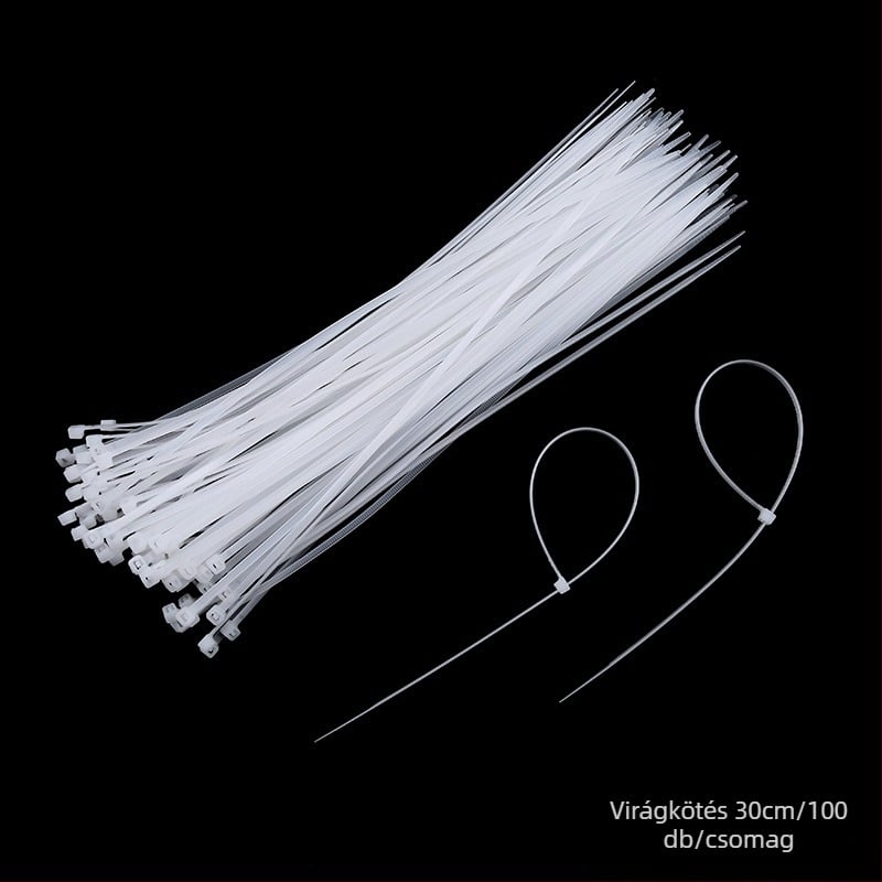 Önzáró virágkötő, nylon és műanyag csattal, csokor kötéséhez