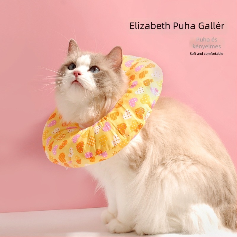 Elizabeth-kutya gallér – puha pamut, védelem az nyalogatás ellen, rajzfilmszerű mintázat